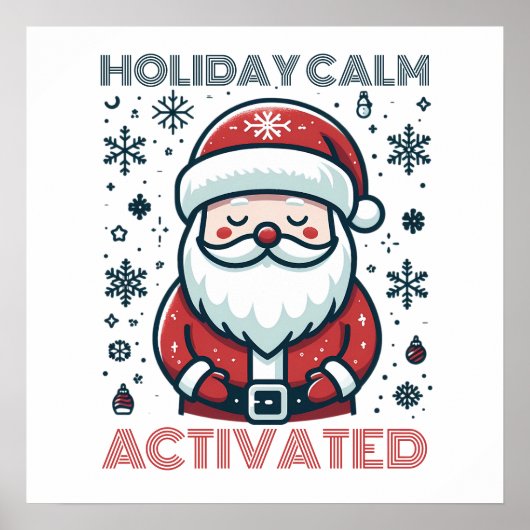 Individuell gestaltete Ferienwohnungen Calm Santa Poster (Vorne)