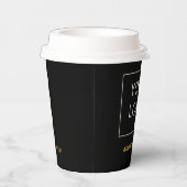 Individuell gestaltete Firmenhinweise - Modernes S Pappbecher (Rechts)