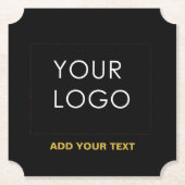 Individuell gestaltete Firmenhinweise - Modernes S Untersetzer (Vorderseite)