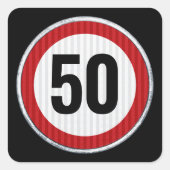 individuell gestaltete Geburtstagsaufkleber JEDES  Quadratischer Aufkleber (Vorderseite)