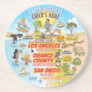 Individuell gestaltete Geburtstagsfeier Sonniges K Getränkeuntersetzer