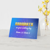 Individuell gestaltete Glückwunsch mit hellen Lich Karte (Gelbe Blume)