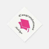 Individuell gestaltete Glückwünsche Abschluss Napk Serviette (Ecke)