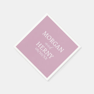 INDIVIDUELL GESTALTETE HOCHZEIT MODERN STYLISH SERVIETTE