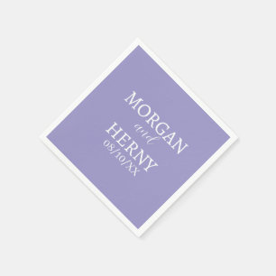 INDIVIDUELL GESTALTETE HOCHZEIT MODERN STYLISH SERVIETTE