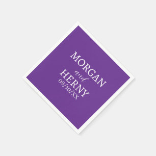 INDIVIDUELL GESTALTETE HOCHZEIT MODERN STYLISH SERVIETTE