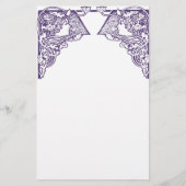 Individuell gestaltete Jugendstil-Ladys Briefpapier (Vorderseite)