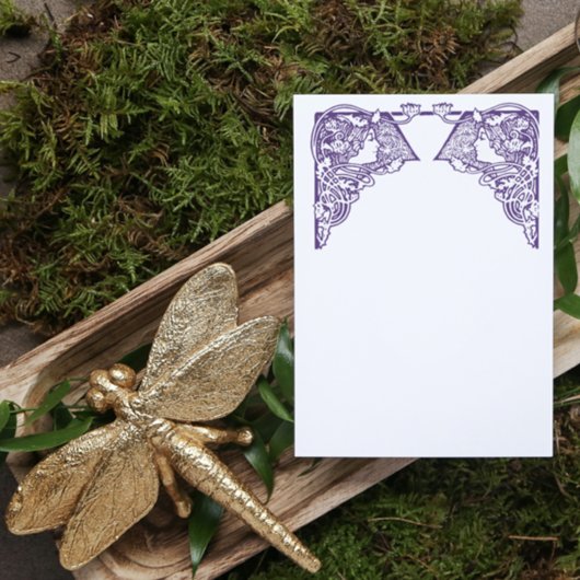 Individuell gestaltete Jugendstil-Ladys Briefpapier