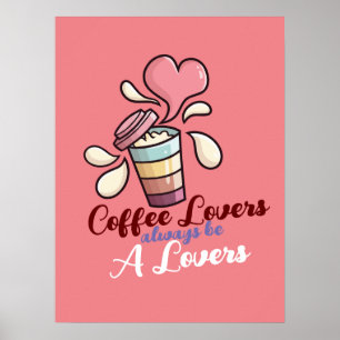 Individuell gestaltete Kaffeeliebhaber Poster