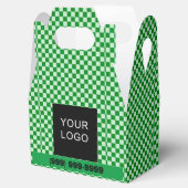 Individuell gestaltete Karos für Firmenlogos Geschenkschachtel (Geöffnet)