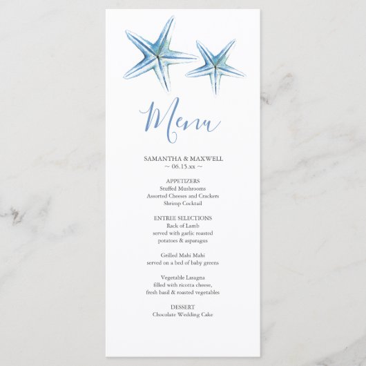 Individuell gestaltete Karte des Beach Wedding (Vorderseite)
