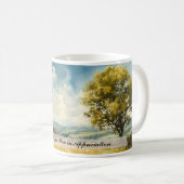 Individuell gestaltete Landschaft in Englisch Kaffeetasse (VorderseiteRechts)