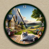 Individuell gestaltete Landschaft Uhr mit flüssige