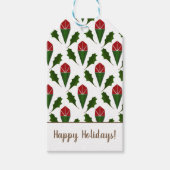 Individuell gestaltete, lebendige Rote Rosen, Art Geschenkanhänger (Vorderseite)