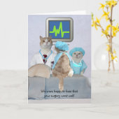 Individuell gestaltete, lustige Katzen/Kätzchen we Karte (Gelbe Blume)