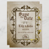 Individuell gestaltete mittelalterliche Fantasie Einladung (Vorne/Hinten)