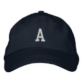 Individuell gestaltete Monogramm-Mütze als Geschen Bestickte Baseballkappe (Vorderseite)