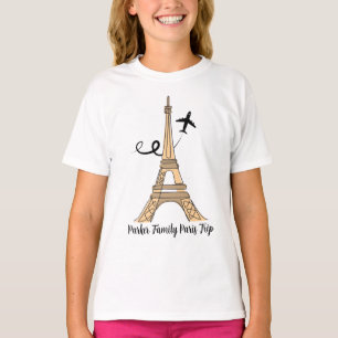 Individuell gestaltete Pariser Trip Chic Eiffeltur T-Shirt