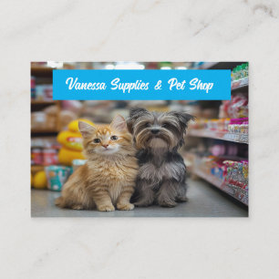 Individuell gestaltete Pet Shop Visitenkarte