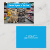 Individuell gestaltete Pet Shop Visitenkarte (Vorne/Hinten)