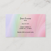 Individuell gestaltete Rainbow Babysitter-Visitenk Visitenkarte (Rückseite)