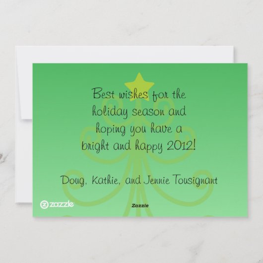 Individuell gestaltete Red Kardinal Weihnachten Ho (Rückseite)