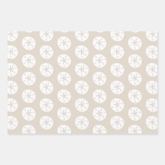 Individuell gestaltete Sandfarben Geschenkpapier Set (Vorderseite 3)