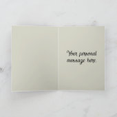 Individuell gestaltete schöne afrikanische Silhoue Karte (Innenseite)