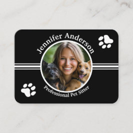 Individuell gestaltete Sitzplatzkarte mit Foto Visitenkarte