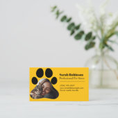 Individuell gestaltete Sitzplatzkarte mit Foto Visitenkarte (Stehend Vorderseite)