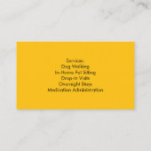 Individuell gestaltete Sitzplatzkarte mit Foto Visitenkarte (Rückseite)