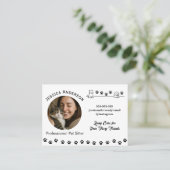 Individuell gestaltete Sitzplatzkarte Visitenkarte (Stehend Vorderseite)