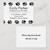 Individuell gestaltete Sitzplatzkarte Visitenkarte (Vorne/Hinten)