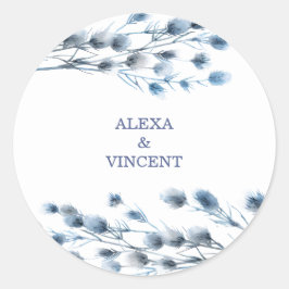 Individuell gestaltete Sommerfarben-Blume Runder Aufkleber