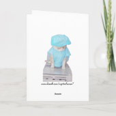 Individuell gestaltete Sonnenblumen machen sich gu Karte (Rückseite)