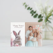 Individuell gestaltete 🐇 Sonnige Liebe Grüße Feiertagspostkarte (Stehend Vorderseite)