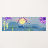 Individuell gestaltete Sunrise Chakra Yoga Pose Yogamatte (Vorderseite (Horizontal))