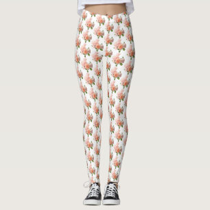 Individuell gestaltete trendige Rose Design Modern Leggings