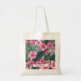 Individuell gestaltete tropische Rosa Ferienwohnun Tragetasche