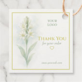 Individuell gestaltete Unternehmen dank YouTag mit Geschenkanhänger (Rückseite)