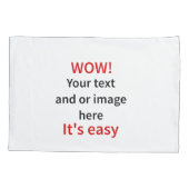 Individuell gestaltete Vorlagen Kissenbezug (Rückseite)