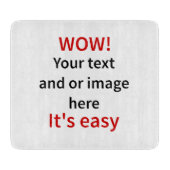 Individuell gestaltete Vorlagen Schneidebrett (Vorderseite)