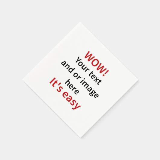 Individuell gestaltete Vorlagen Serviette (Ecke)