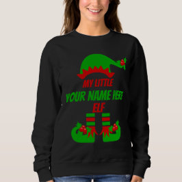 Individuell gestaltete Weihnachtself-Familie - pas Sweatshirt