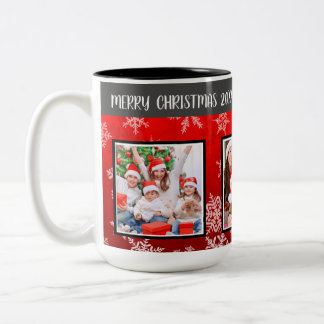 Individuell gestaltete Weihnachtszeit-Tasse Zweifarbige Tasse
