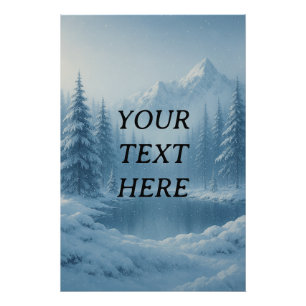 Individuell gestaltete Winterwunderlandschaft - ru Fotodruck