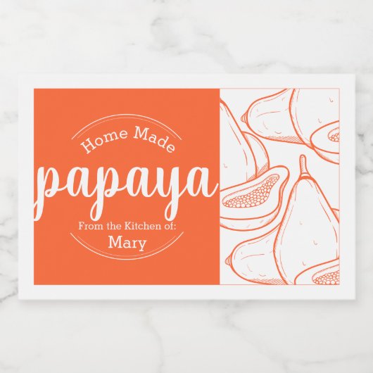 Individuell gestaltete Zuhause Lebensmitteletikett (Einzelnes Label)