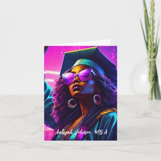 Individuell gestalteter afrikanisch-amerikanischer karte (Vorderseite)