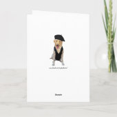 Individuell gestalteter französischer Geburtstag m Karte (Rückseite)