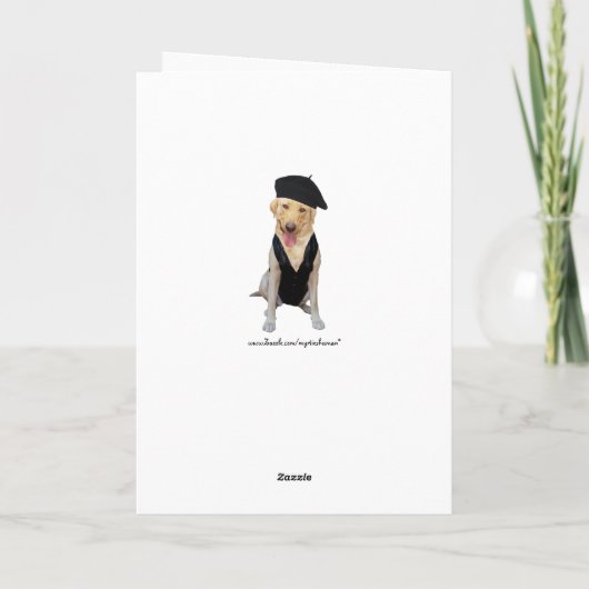 Individuell gestalteter französischer Geburtstag m Karte (Rückseite)